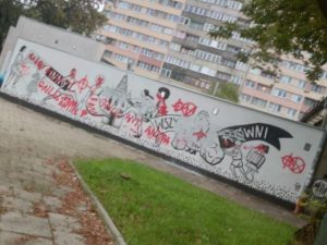 wrocławski mural równości zniszczony